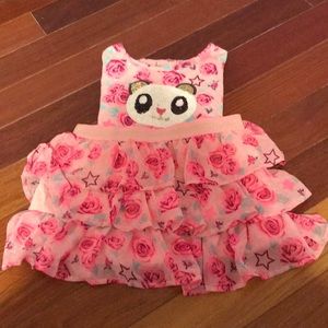 Rose and star shirt with sparkly panda top